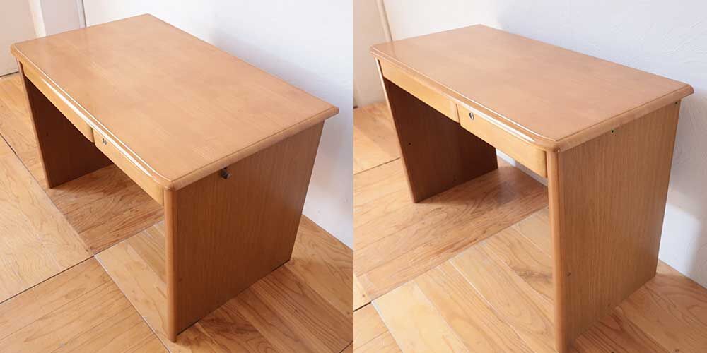 R1056:学習机の奥行をリサイズしミシン台としても使えるようにのイメージ
