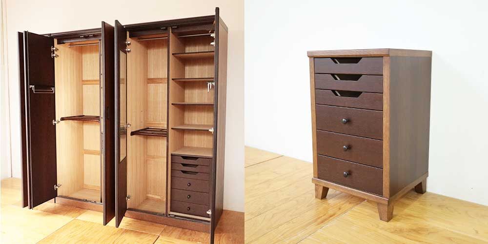 R1058:婚礼タンスの引き出しや扉を活かしてチェストにリメイクのイメージ