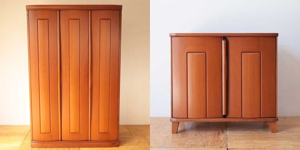 R1060:婚礼タンスを新居に搬入しやすいキャビネットにリメイクのイメージ