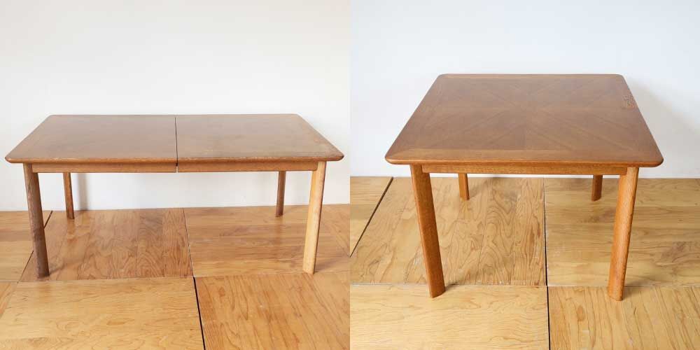 R1075:ダイニングテーブルをリサイズ！突き板の再塗装も可能にのイメージ