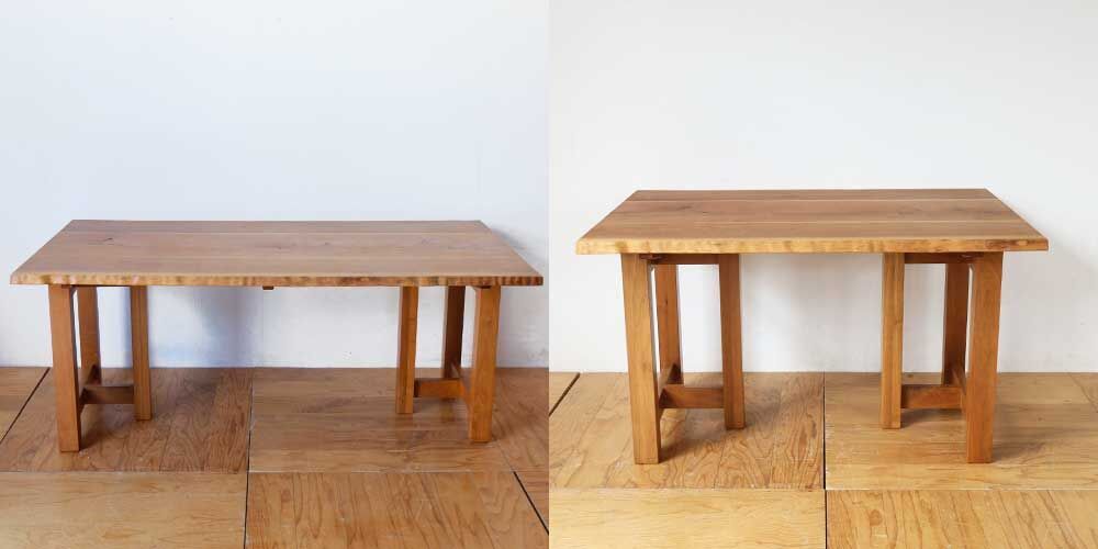 R1079:思い出の詰まった立派なダイニングテーブルをリサイズ！のイメージ