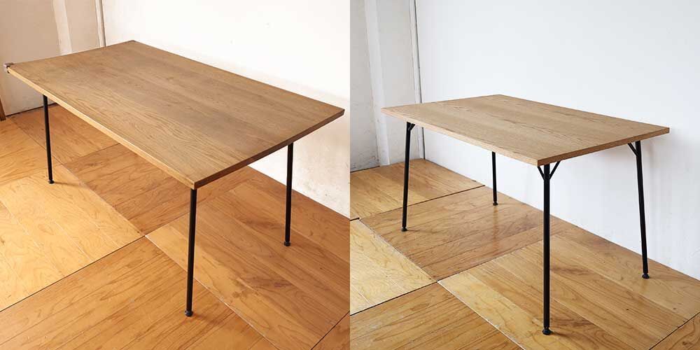 R1095:ダイニングテーブルのアイアン脚を活用しワークデスクにのイメージ