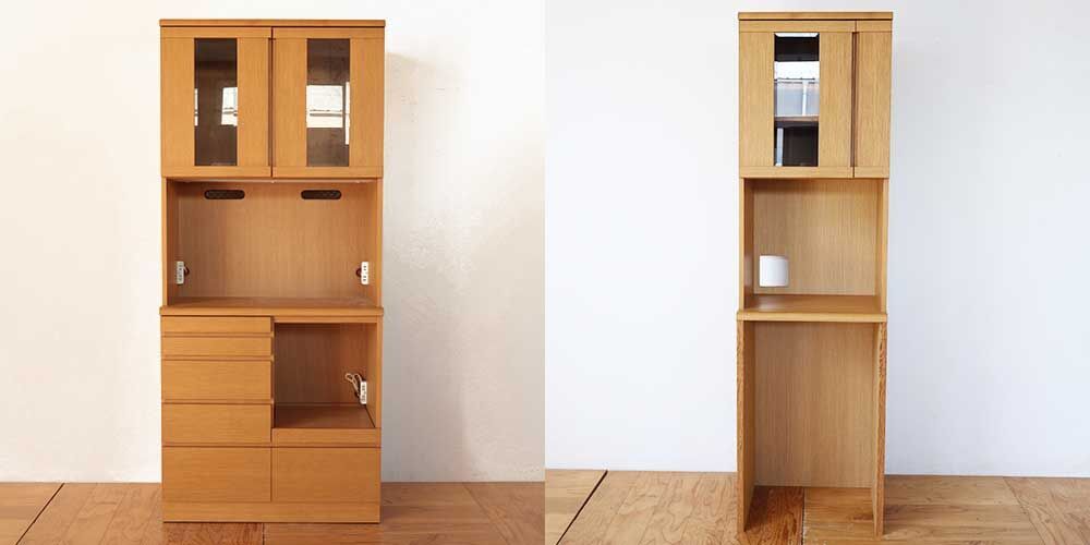 R1096:キッチンに収まらない食器棚をリサイズ。設置可能にのイメージ