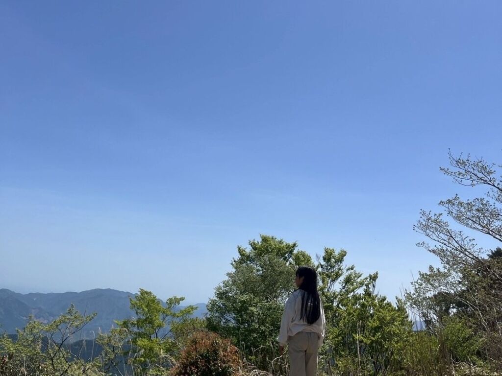 山の上から