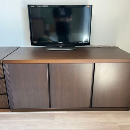 タンスをリメイクしてテレビボードに