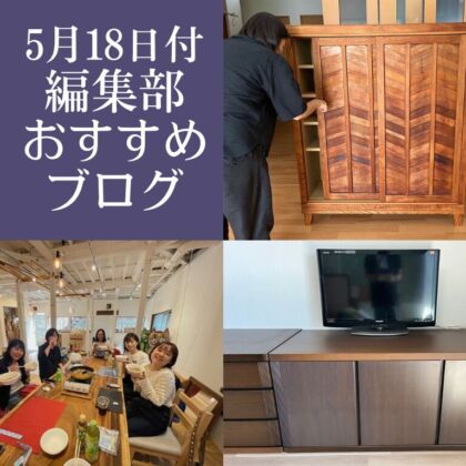 【5月18日付】編集部おすすめブログ！靴箱リメイクやタンスリサイズ