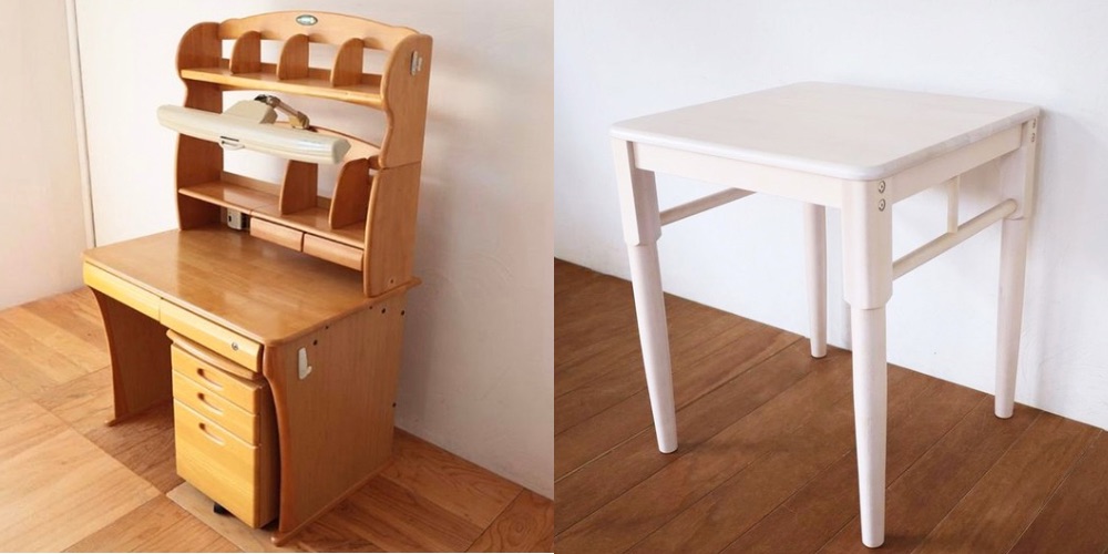 R1406:学習机らしさを抑え、大人が使えるコンパクトデスクにリメイクのイメージ