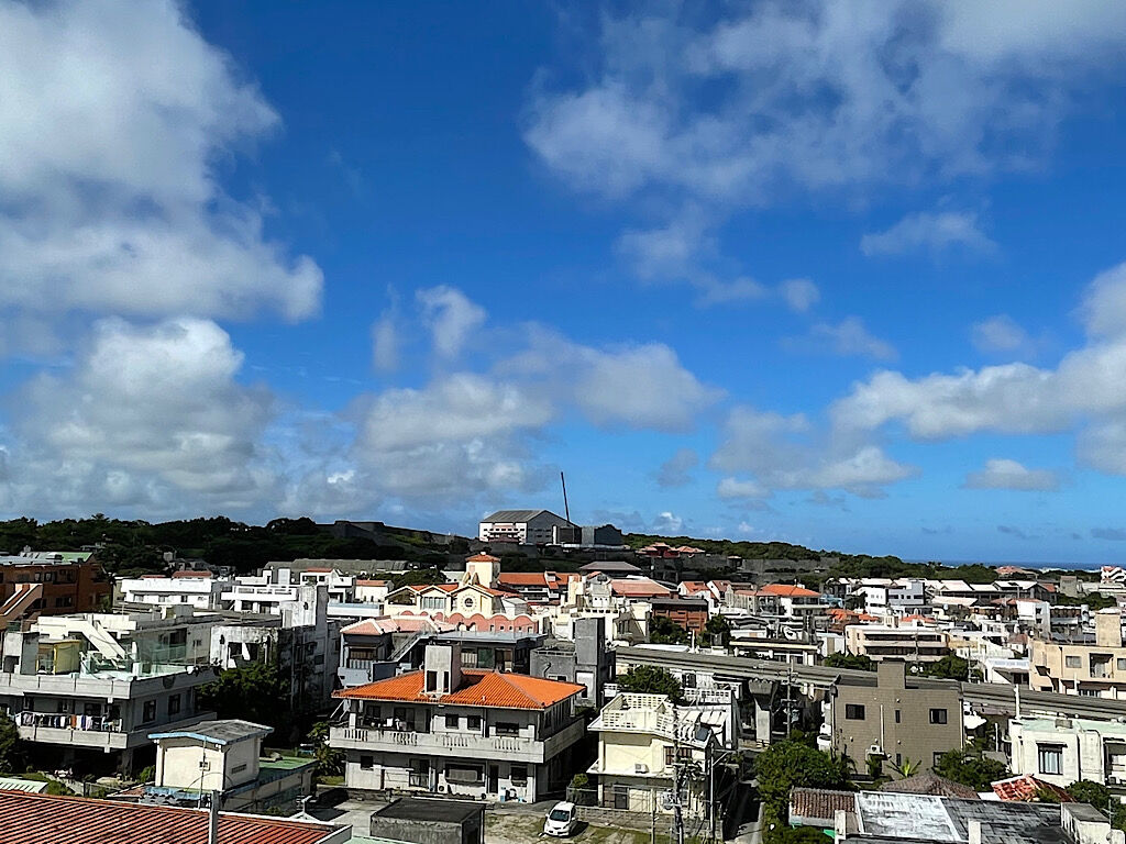 那覇の風景と首里城