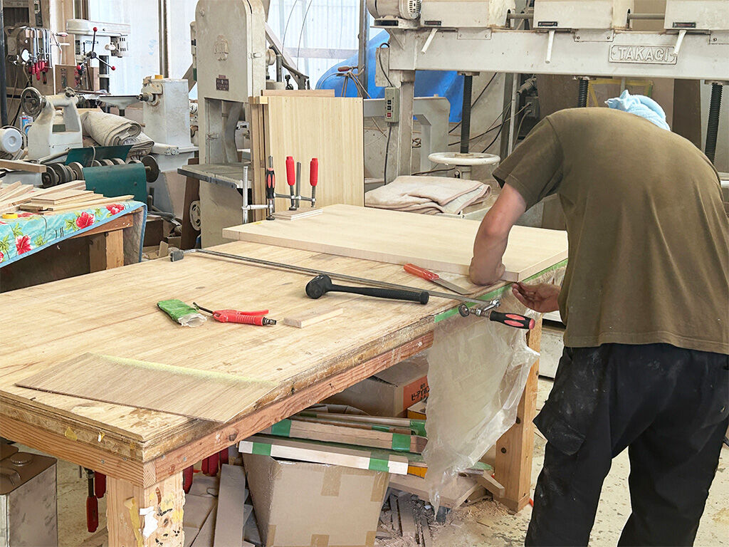 工房での製作風景
