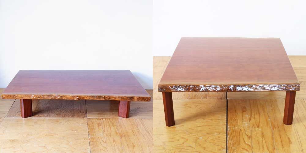 R1101:重い無垢一枚板の座卓をリサイズ！軽量化して運びやすくのイメージ