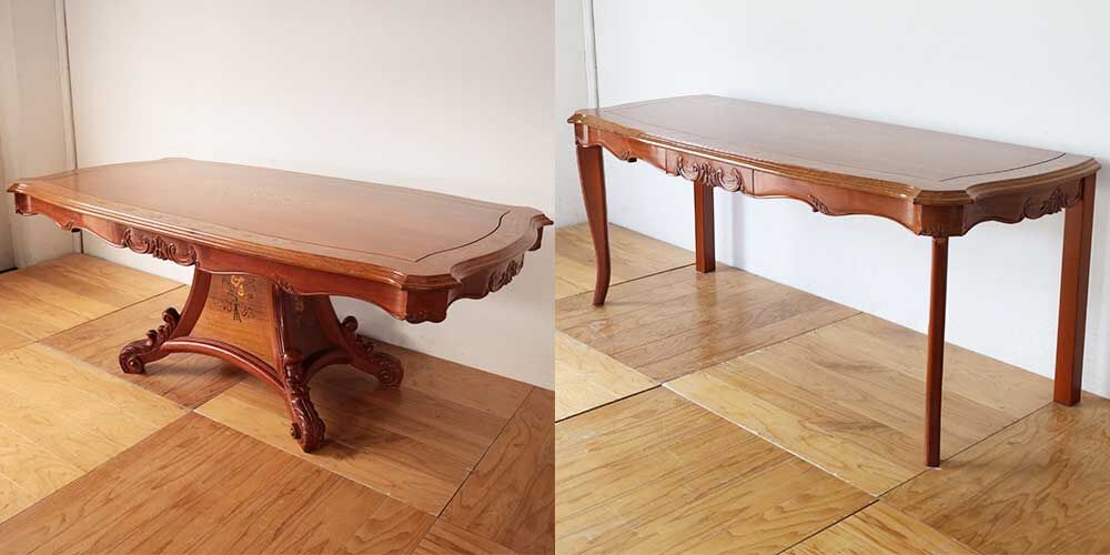 R1102:ダイニングテーブルをリメイク！横幅広々のPCデスクにのイメージ