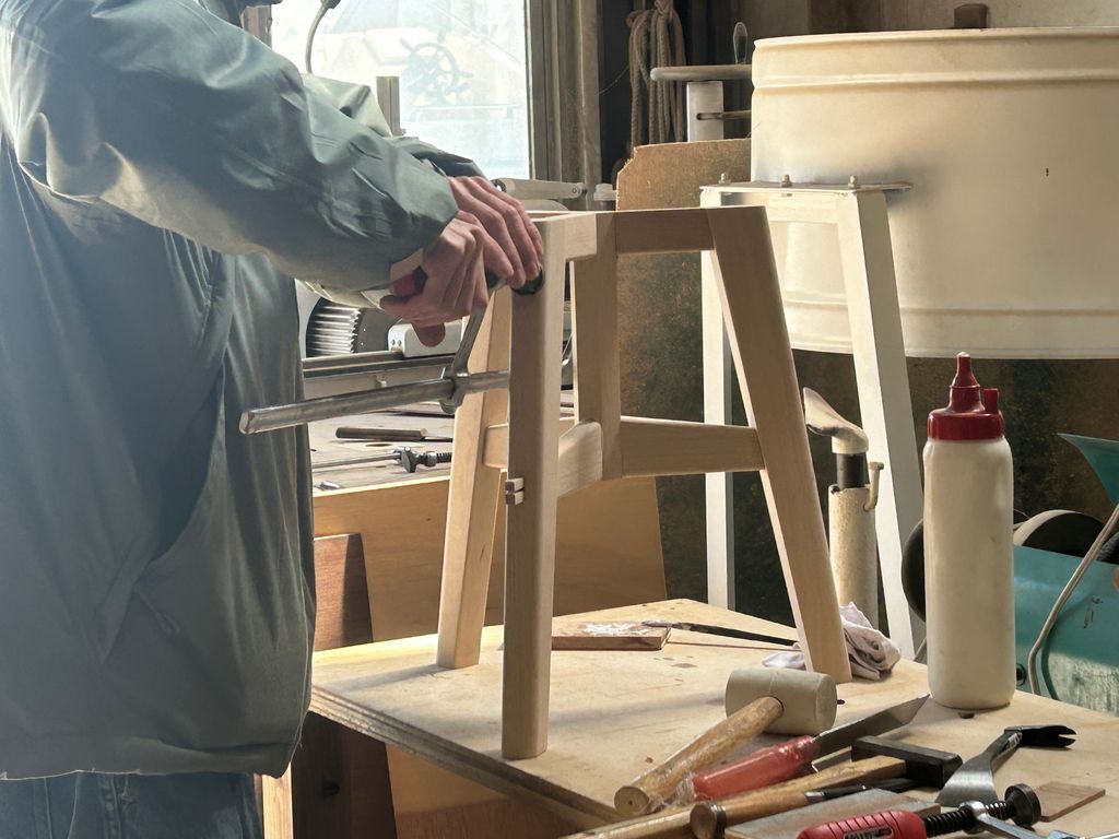 デルタスツールの脚製作