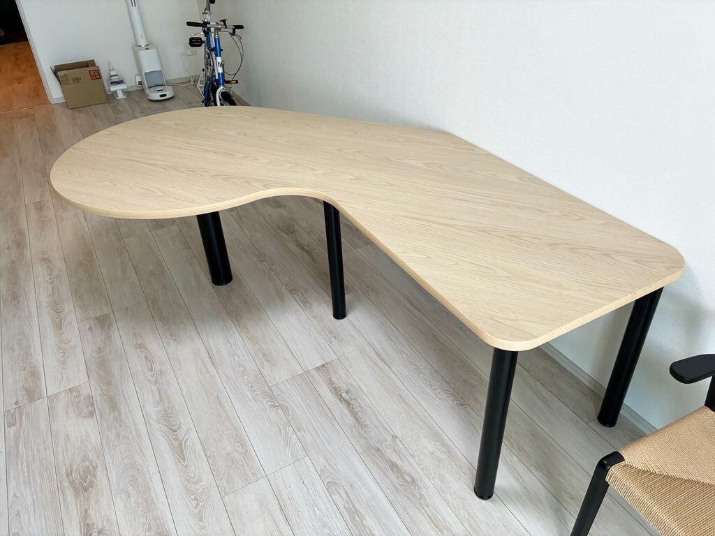 イメージ通りに仕上がったテーブル