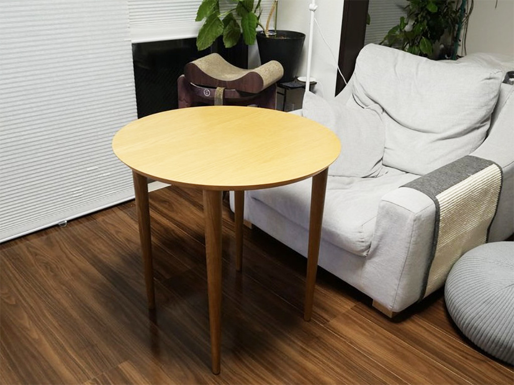 高さを上げて使いやすくなったテーブル