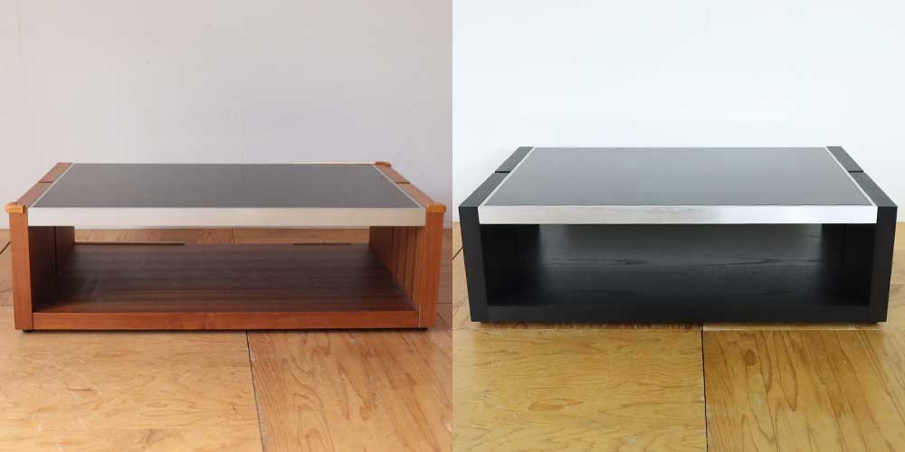 R1119:大切なテーブルを再塗装。木目を活かした黒でスタイリッシュにのイメージ