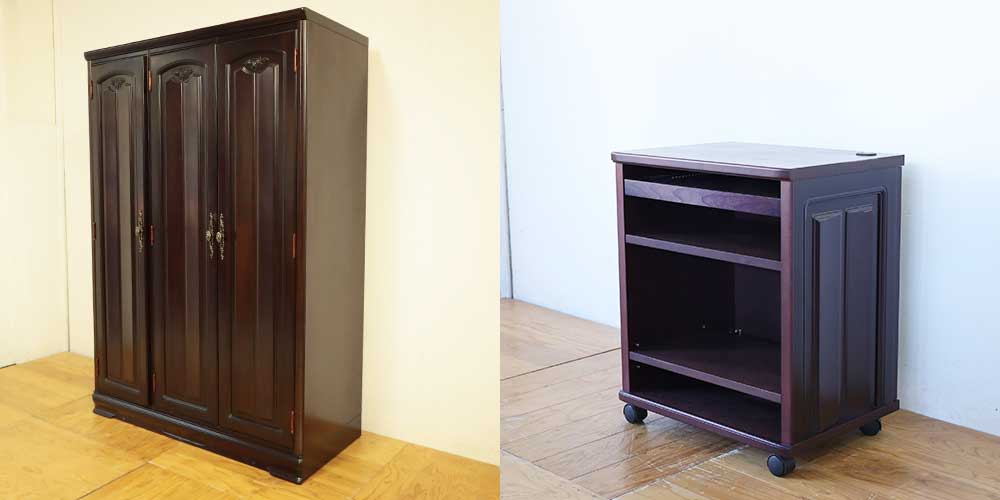 R1147:婚礼タンスをPCワゴンにリメイク。配線しやすく使いやすい仕様にのイメージ