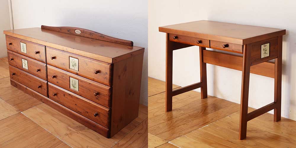 R1152:ベンチチェストをデスクにリメイク。思い出を詰め込んだ特別な一台にのイメージ