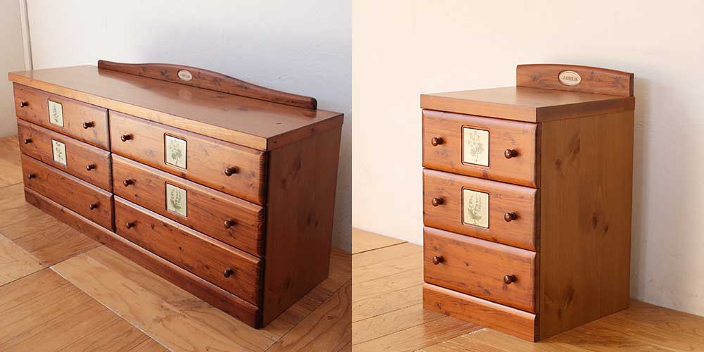 R1153:置き場困ったベンチチェストをリメイク。小さくしても雰囲気そのままのイメージ