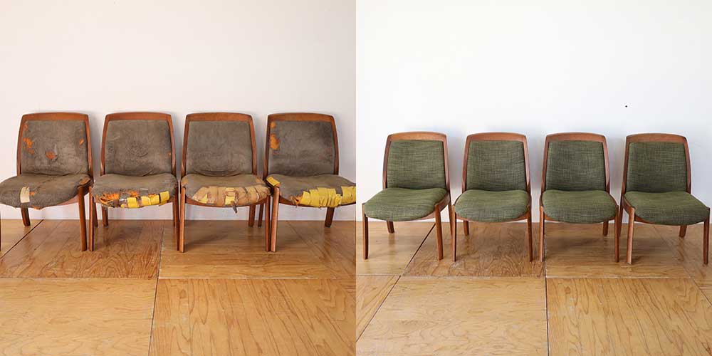 R1157:ダイニングチェアをレストア。見た目は美しく、座り心地も快適にのイメージ