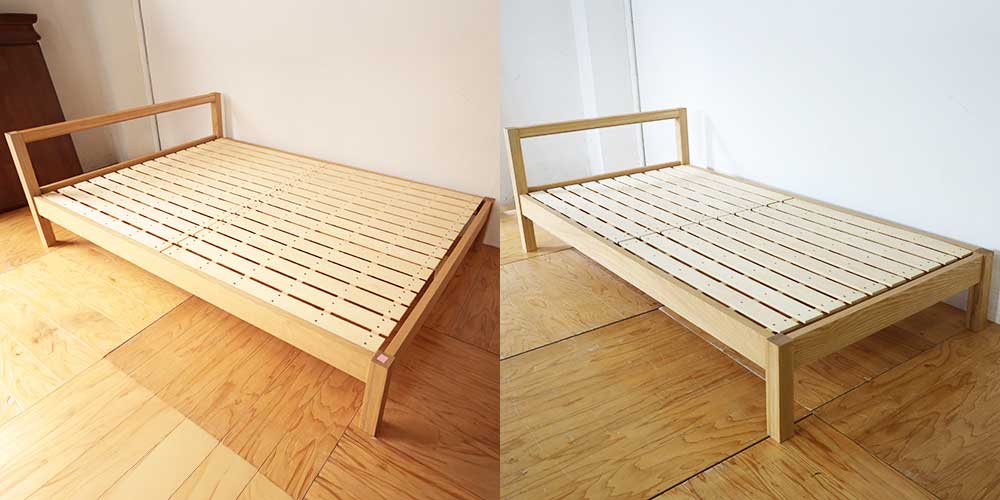 R1181:無印良品のダブルベッドをリサイズ。デザインそのままシングルにのイメージ
