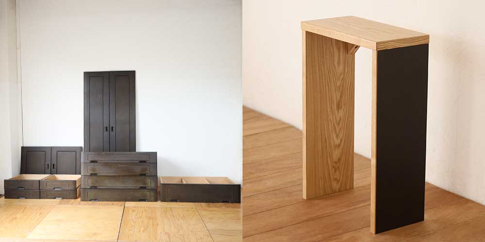 R1235:シンプルなデザインの中にも思い出を。婚礼タンスから平台にリメイクのイメージ