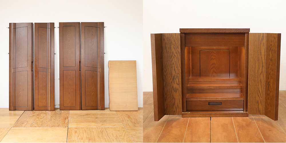 R1240:ご両親の婚礼タンスをお仏壇へリメイク。思い出がよみがえる一台にのイメージ