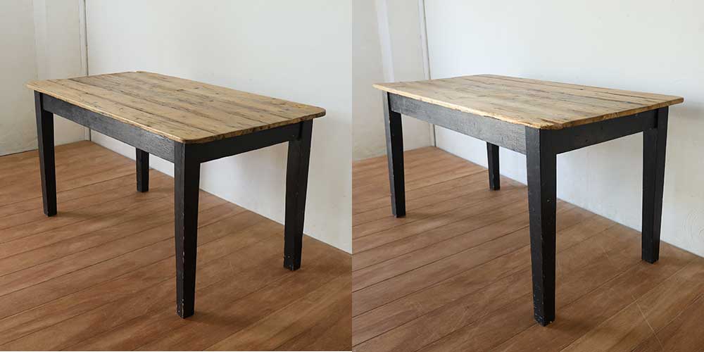 R1256:搬入できなかったテーブルの脚を、デザインそのまま着脱式にリメイクのイメージ