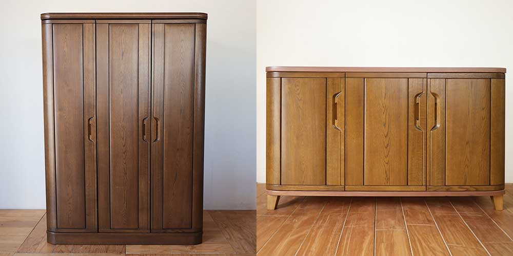 R1265:処分予定だった婚礼タンスをリメイク。高さを抑えたリビングボードにのイメージ