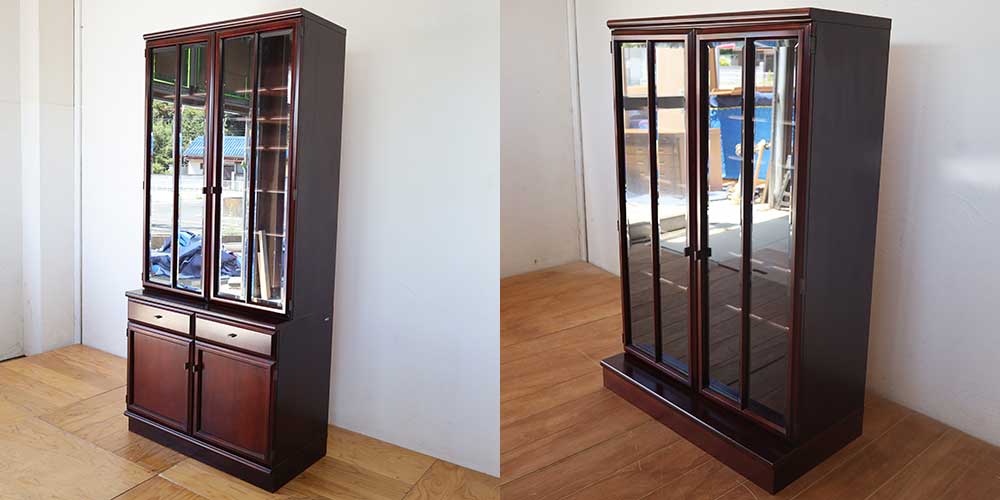 R1290:高さ192cmの食器棚をリメイク。ガラス扉が素敵なキャビネットにのイメージ