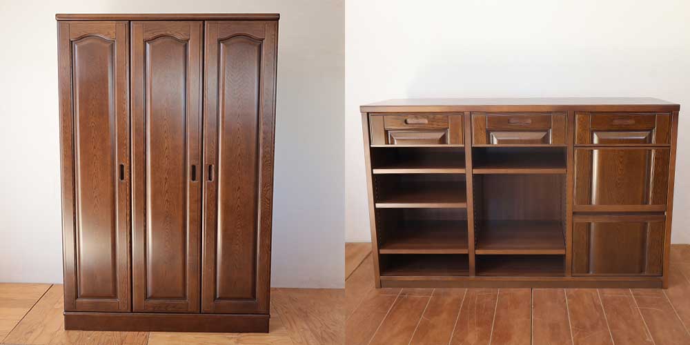 R1311:婚礼タンスから作るキッチンボード。たっぷり収納で使い勝手良くのイメージ