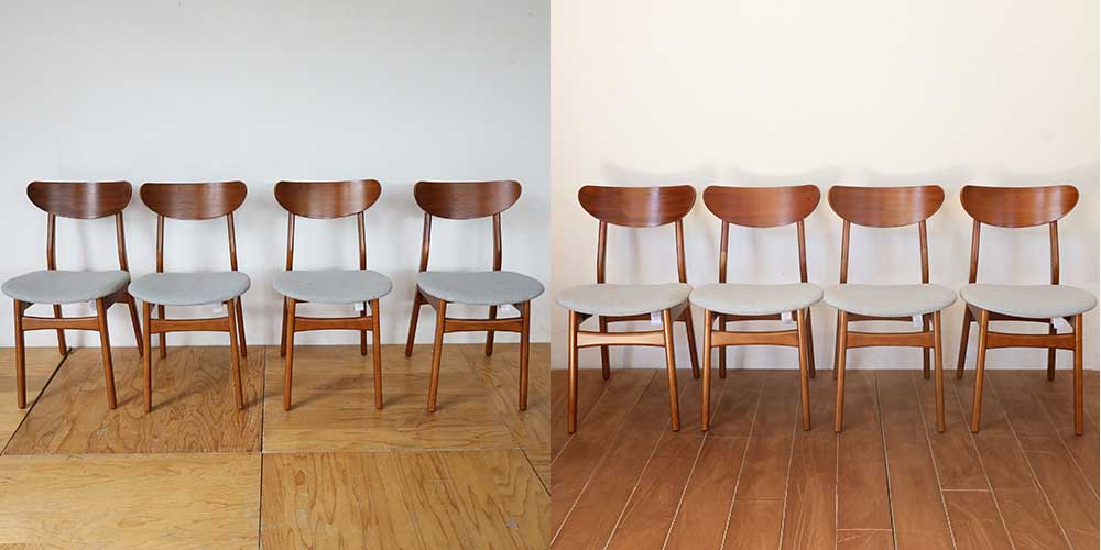 R1318:ダイニングチェアの脚を2cmカット。座りやすい高さにのイメージ