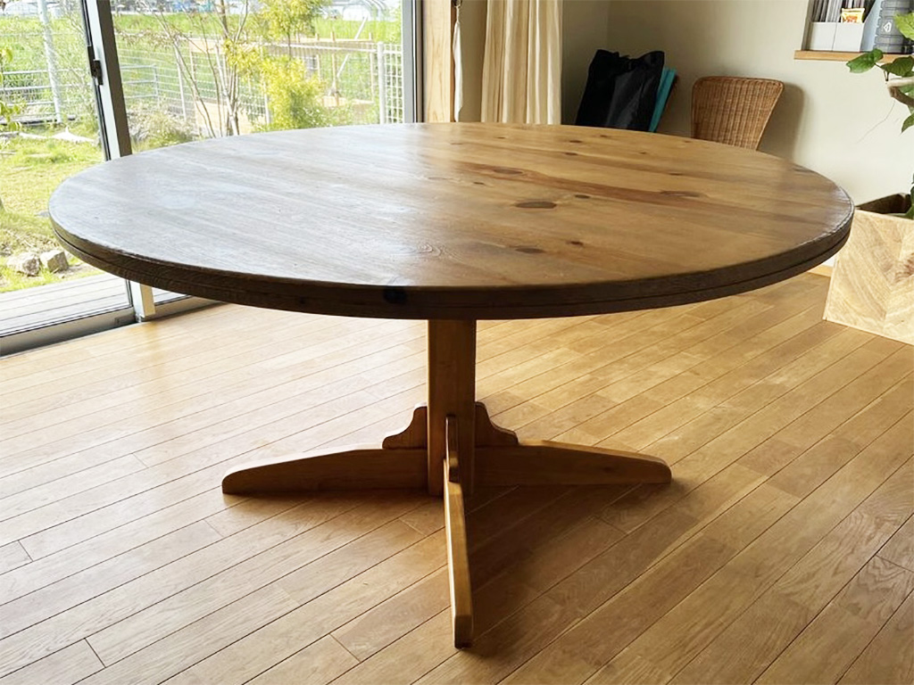 「お気に入りだけど、足が疲れる…」座卓をダイニングテーブルにリメイクのイメージ