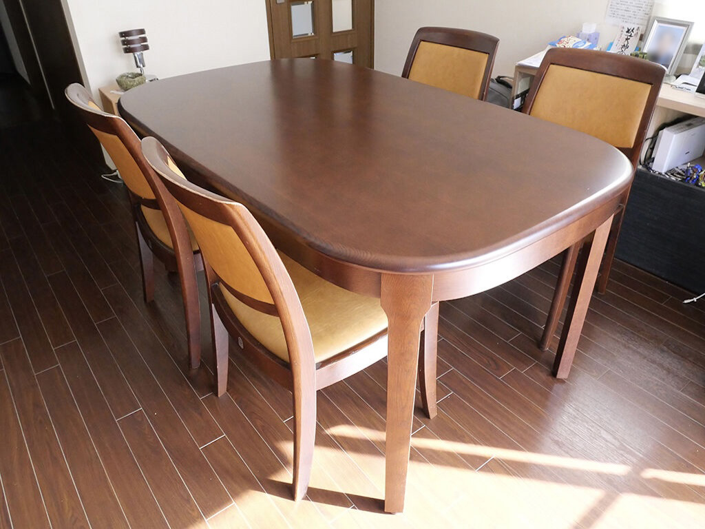 ダイニングセットをリメイク