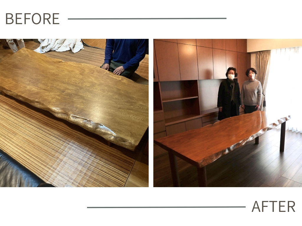 ローテーブルをハイテーブルにする方法