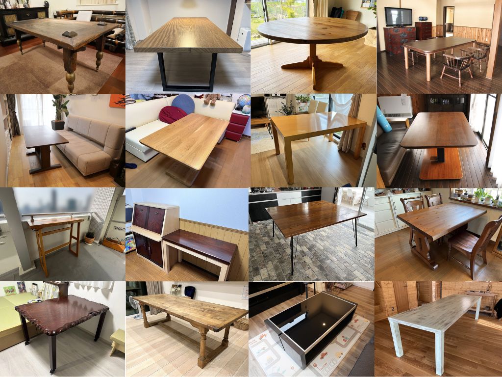 ダイニングテーブル＆ローテーブル、座卓（ちゃぶ台）のリメイク事例特集のイメージ