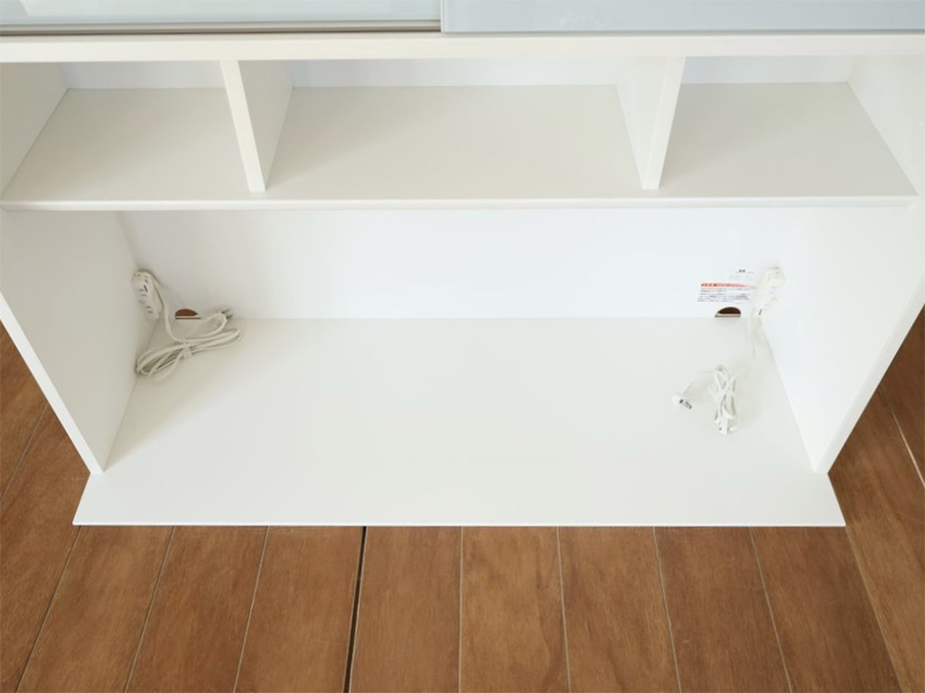 オープン部分をカット