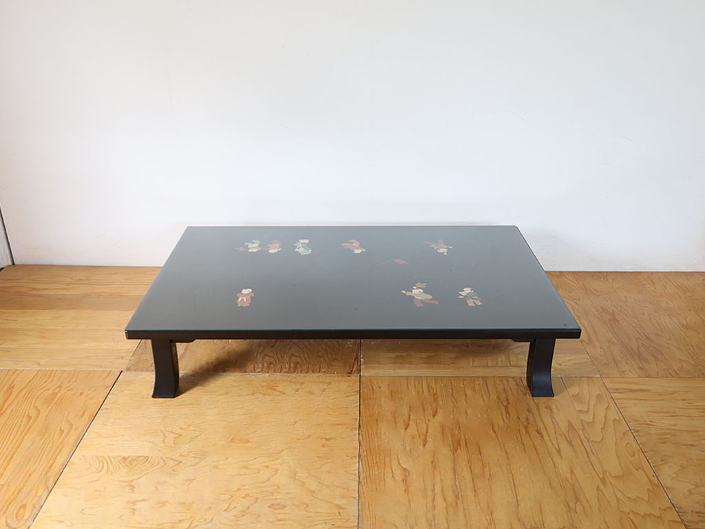 輪島塗りの座卓。リメイク前