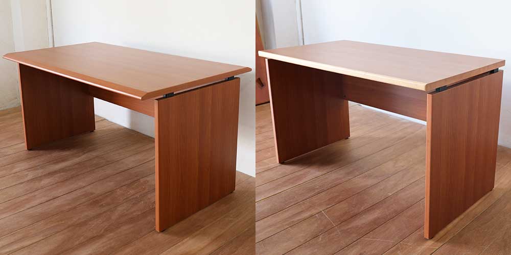 R1359:お父様のデスクをリサイズ。天板の形を整え、お子さま用の勉強机にのイメージ