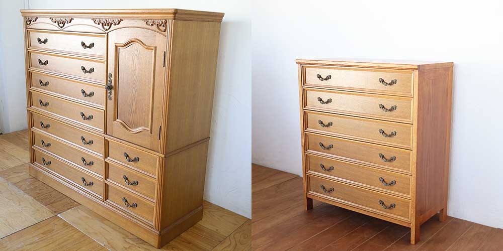 R1366:お母様から譲り受けた婚礼タンスを、軽やかな6段チェストへのイメージ