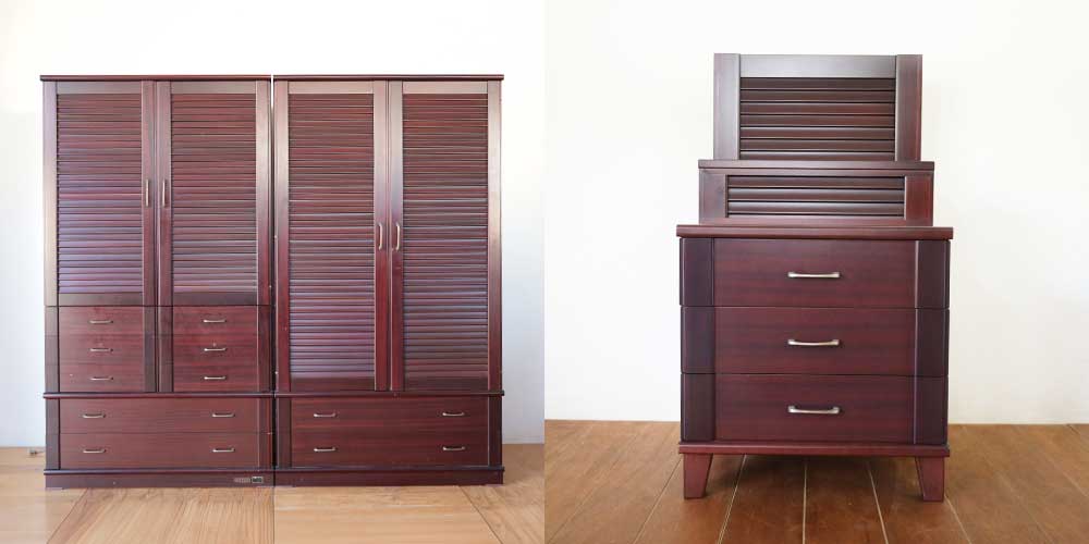 R1381:亡きお母様の婚礼タンスをリメイク。面影残るステージ仏壇とお仏壇台のイメージ