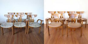 ダイニングチェアの再塗装事例