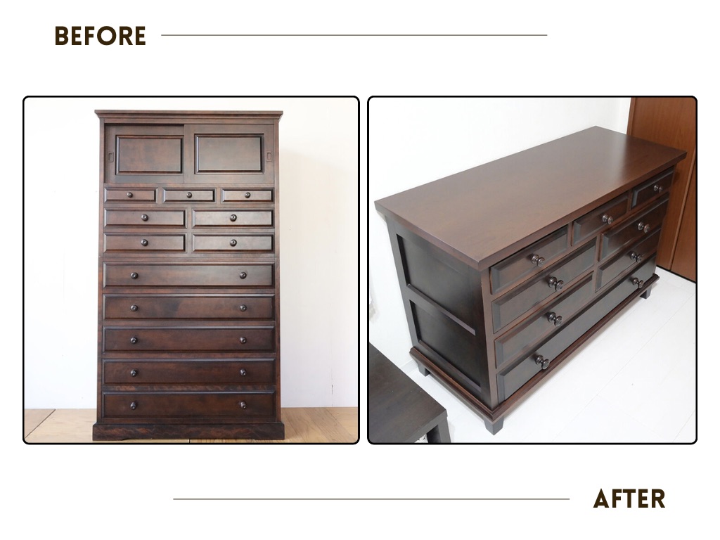 北民家具のタンスリサイズ事例