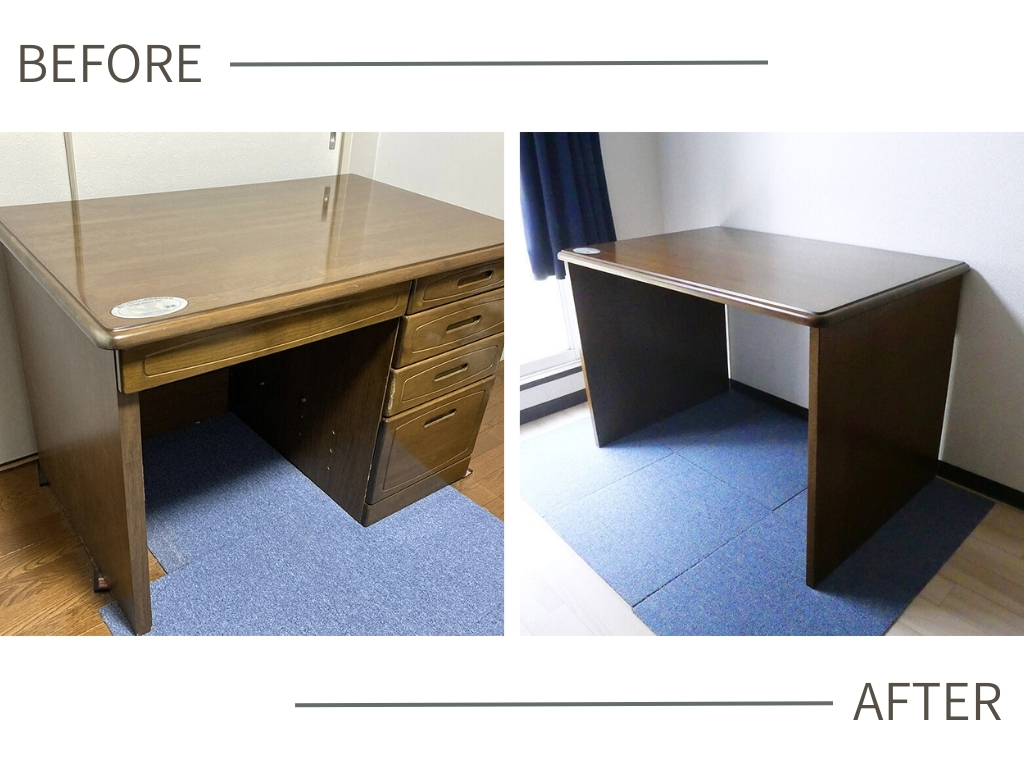引越しでも安心｜学習机を分解できる仕様にリメイク