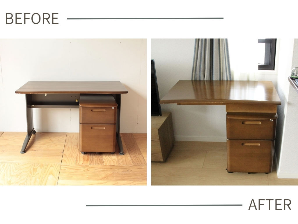 折りたたみ天板でコンパクトに｜インワゴン一体型デスクへ