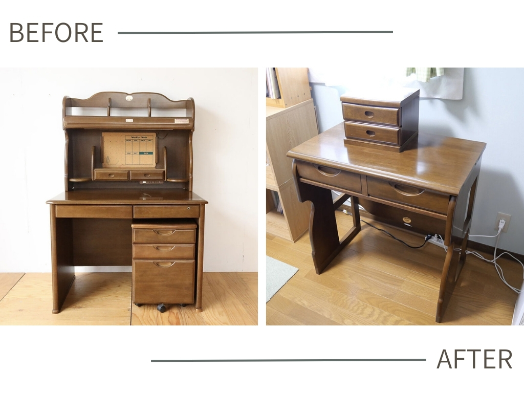 学習机の面影を存分に活かすアイデア｜好きだったデザインを再配置するリメイク