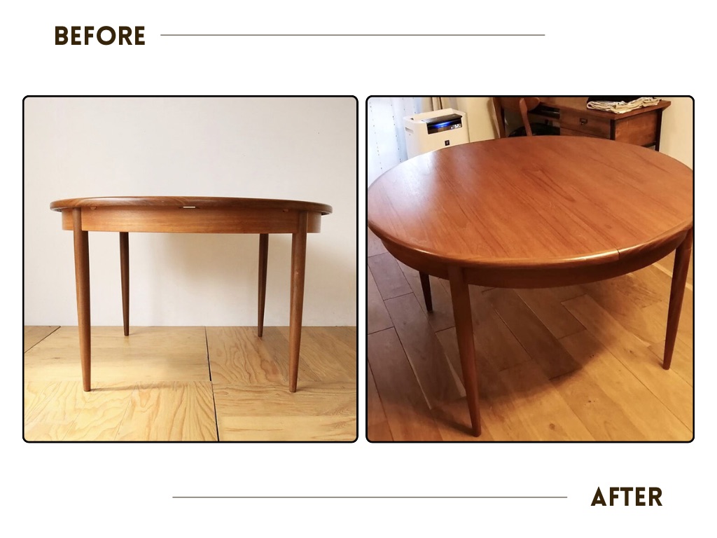 ジープランのテーブルを分解式にリメイクした事例