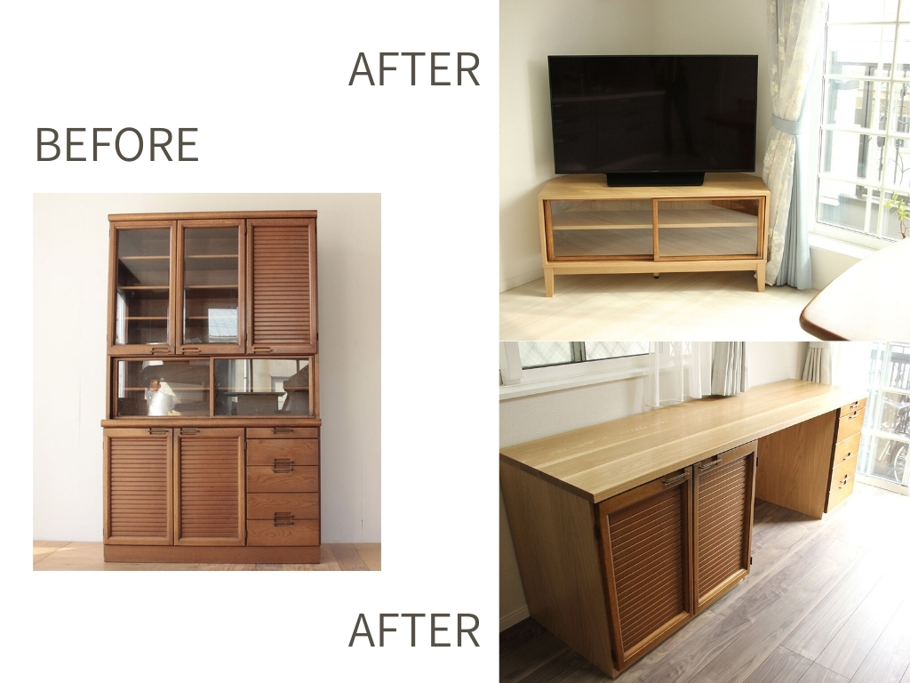 食器棚を上下分割リメイクする方法｜上下分けて使う実例を紹介のイメージ