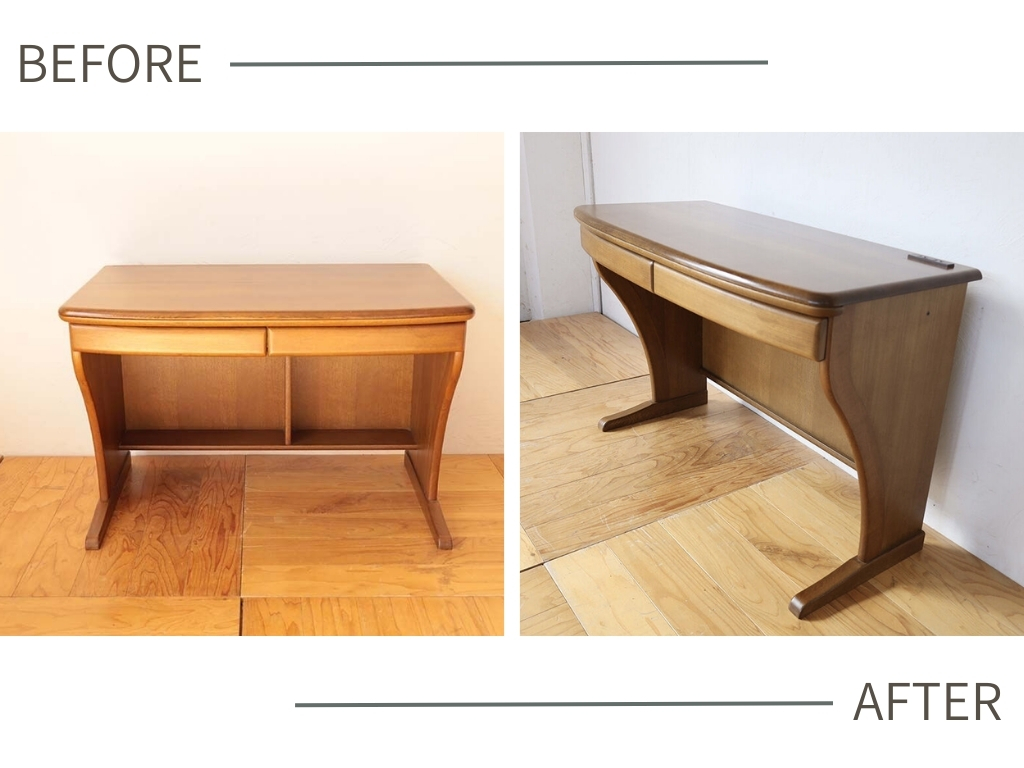 学習机をパソコンデスクにリメイク