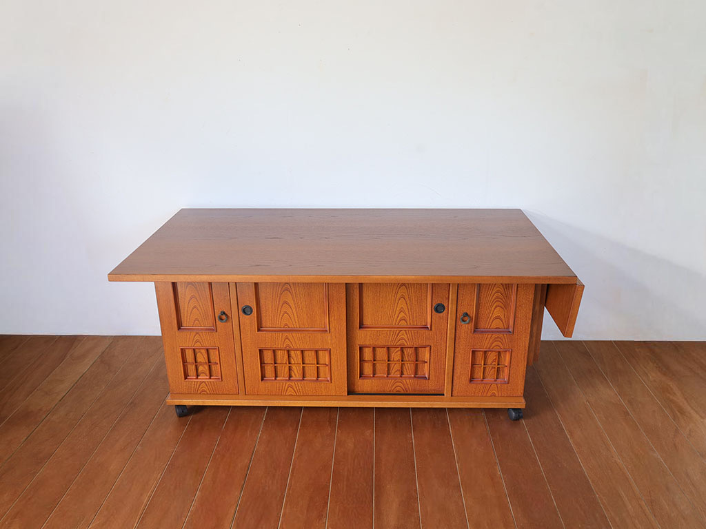 下駄箱からバタフライテーブルにリメイク