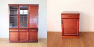 食器棚からキャビネットにリメイクした事例